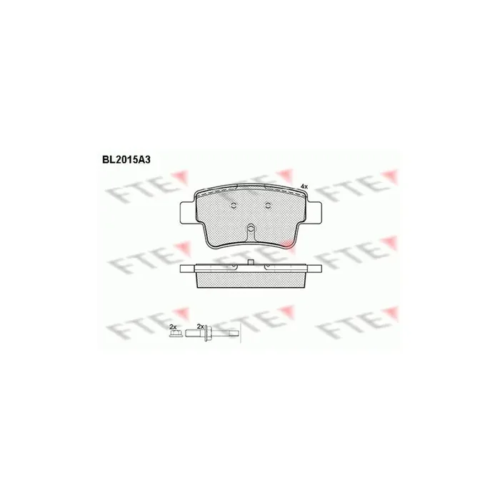 FTE 9010600 Brake Pad Set