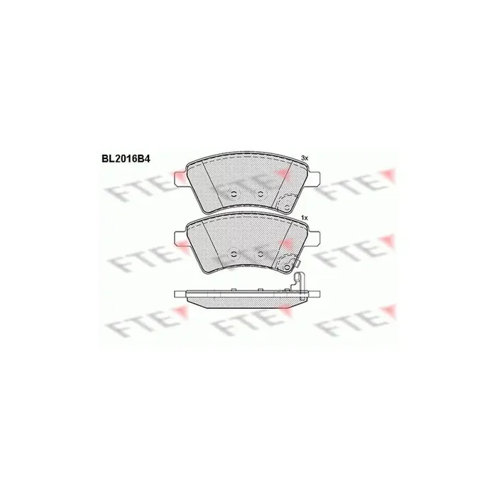FTE 9010603 Brake Pad Set