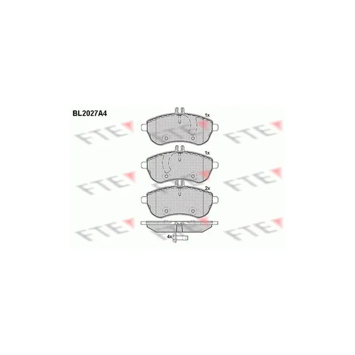 FTE 9010615 Brake Pad Set