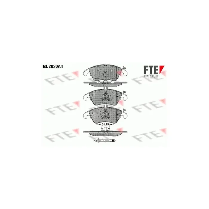 FTE 9010616 Brake Pad Set