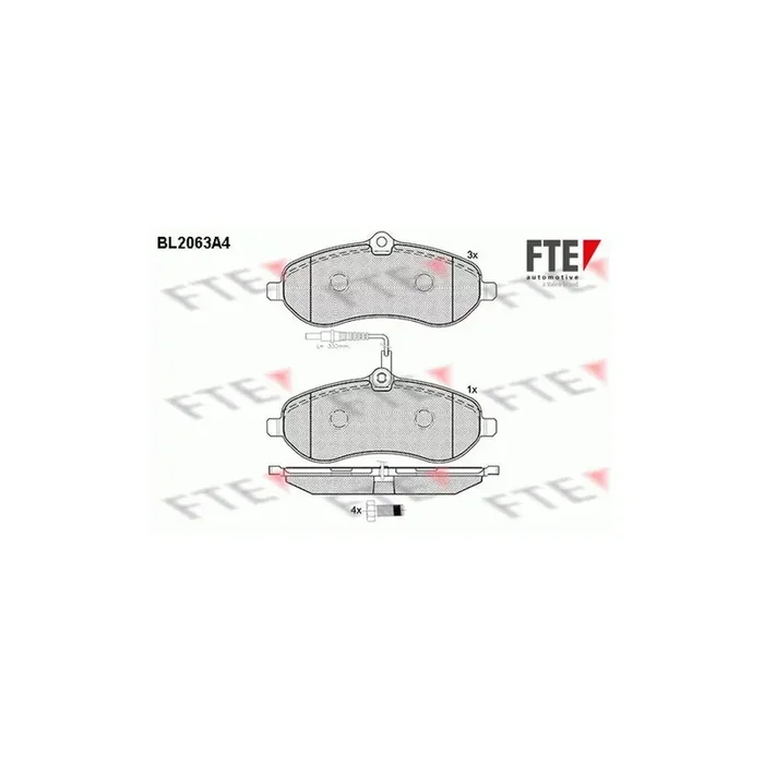 FTE 9010646 Brake Pad Set