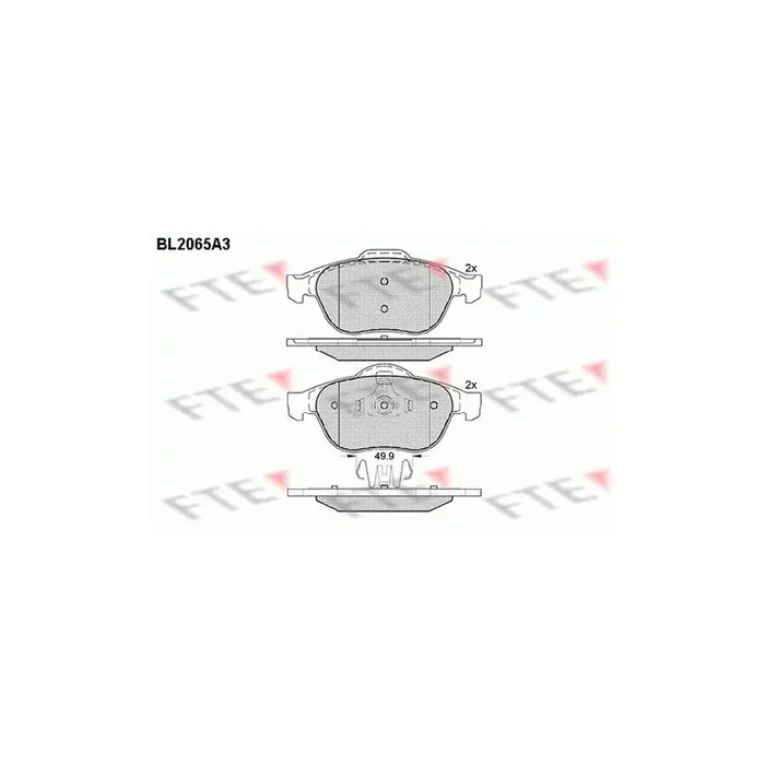 FTE 9010648 Brake Pad Set