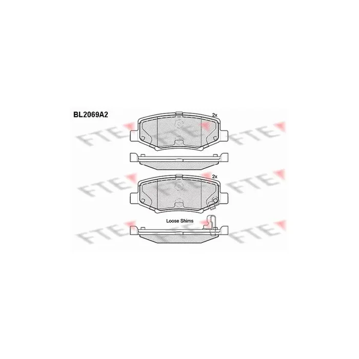 FTE 9010653 Brake Pad Set