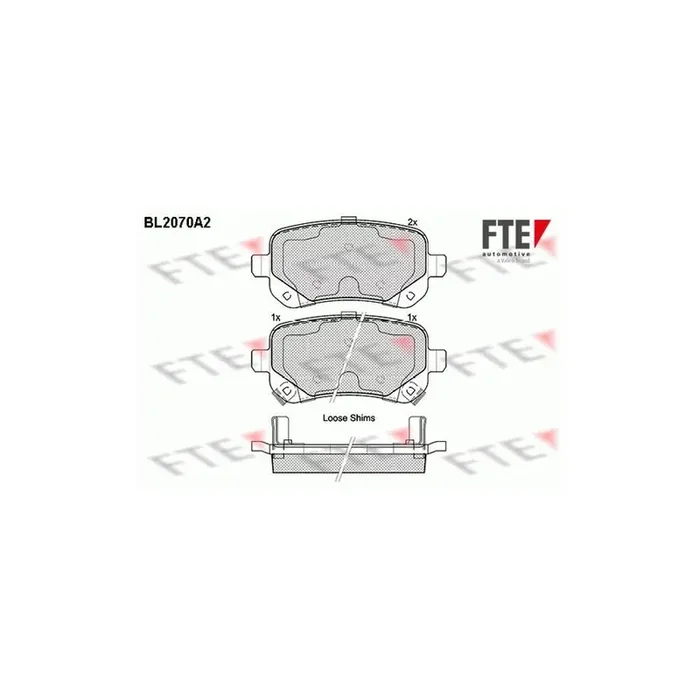 FTE 9010654 Brake Pad Set