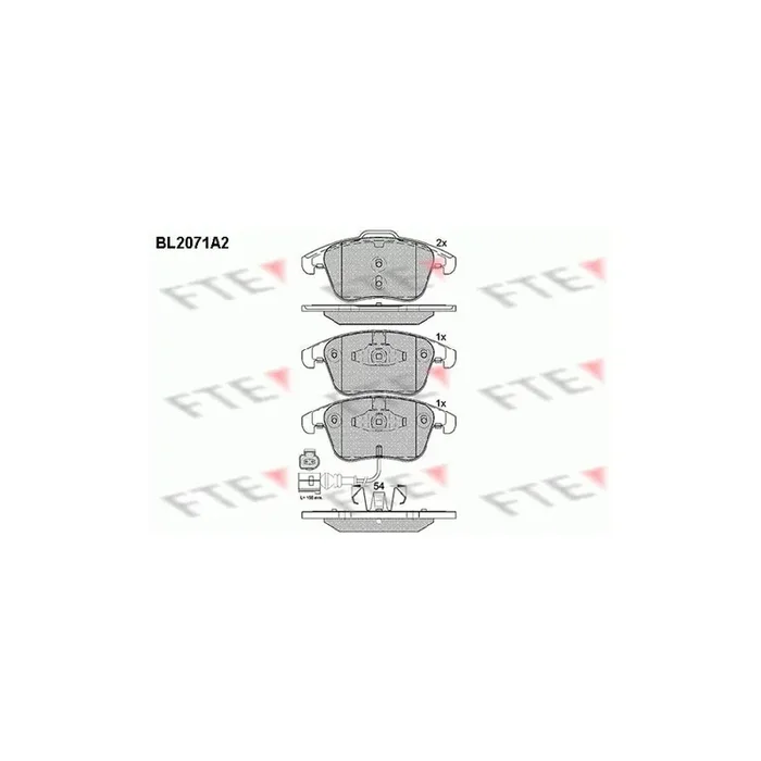 FTE 9010655 Brake Pad Set