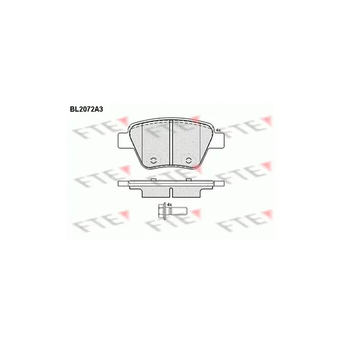 FTE 9010656 Brake Pad Set