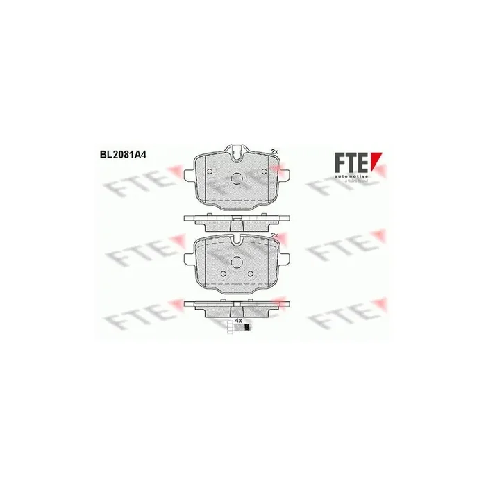FTE 9010665 Brake Pad Set