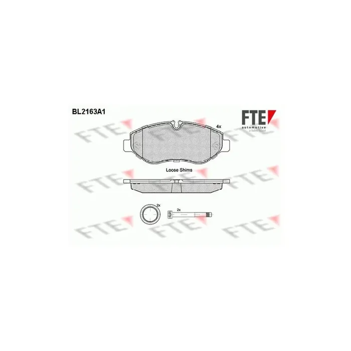 FTE 9010686 Brake Pad Set for Iveco Daily