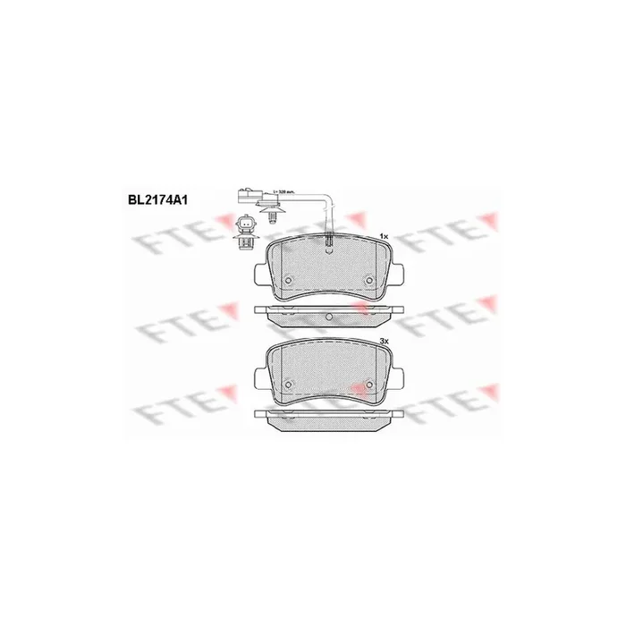 FTE 9010692 Brake Pad Set