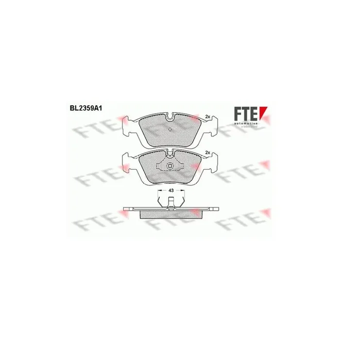 FTE 9010709 Brake Pad Set