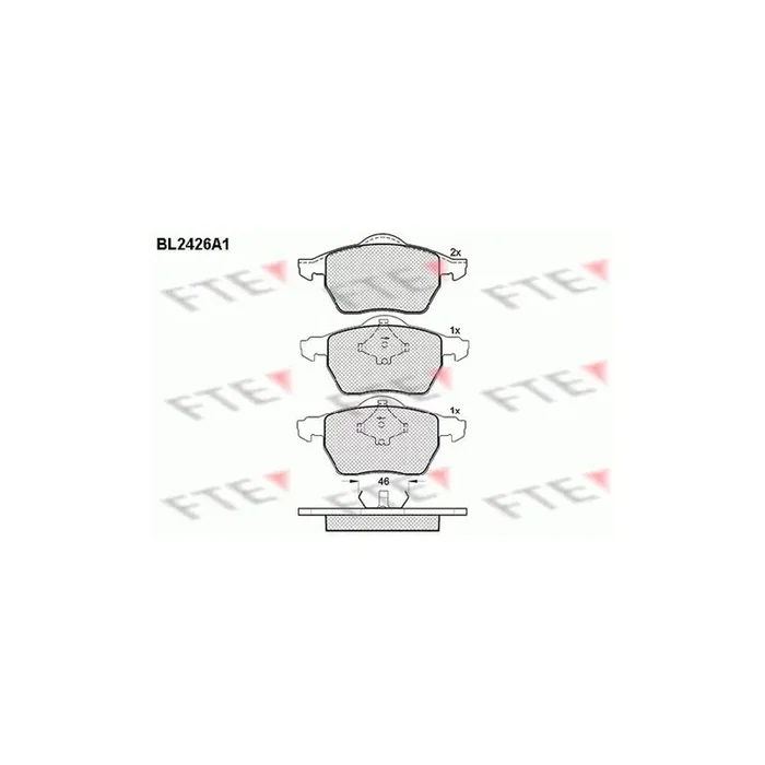 FTE 9010727 Brake Pad Set