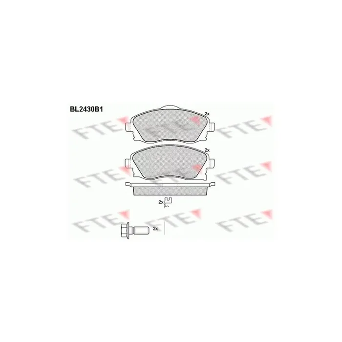 FTE 9010730 Brake Pad Set