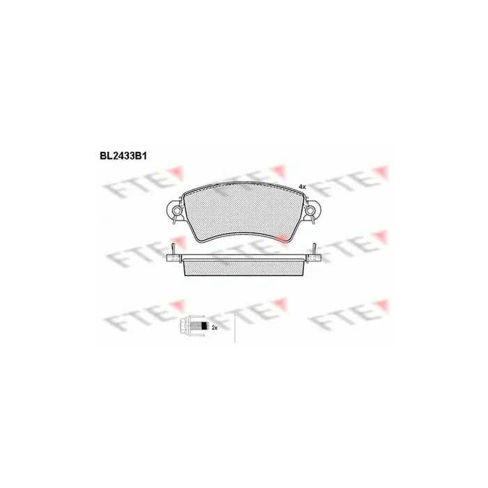 FTE 9010733 Brake Pad Set