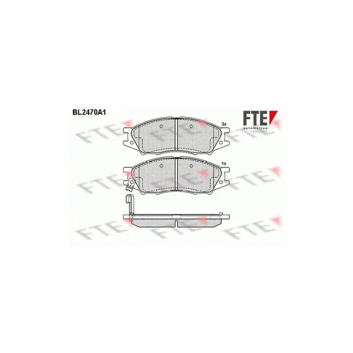 FTE 9010751 Brake Pad Set for Nissan Almera