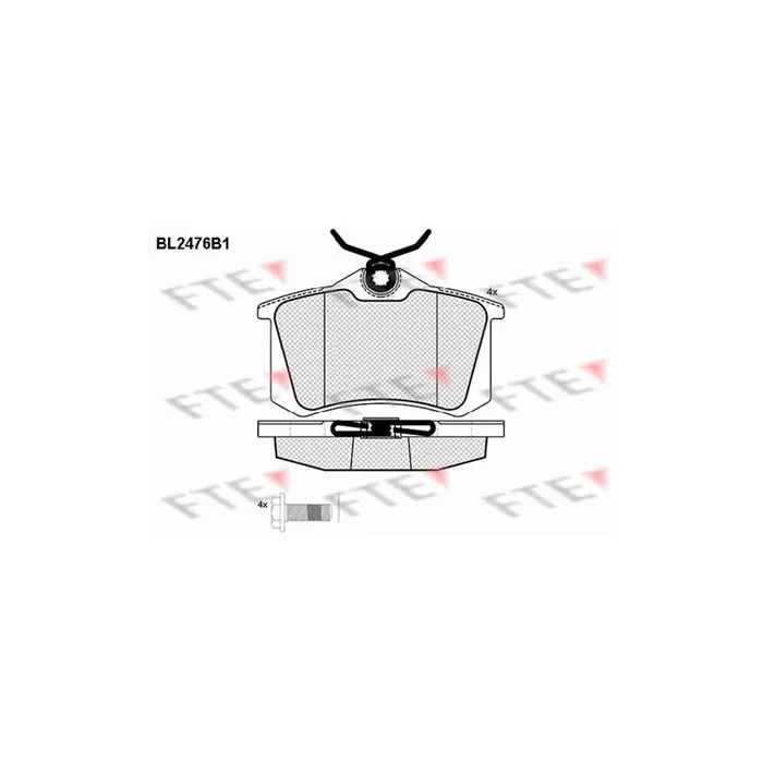 FTE 9010758 Brake Pad Set