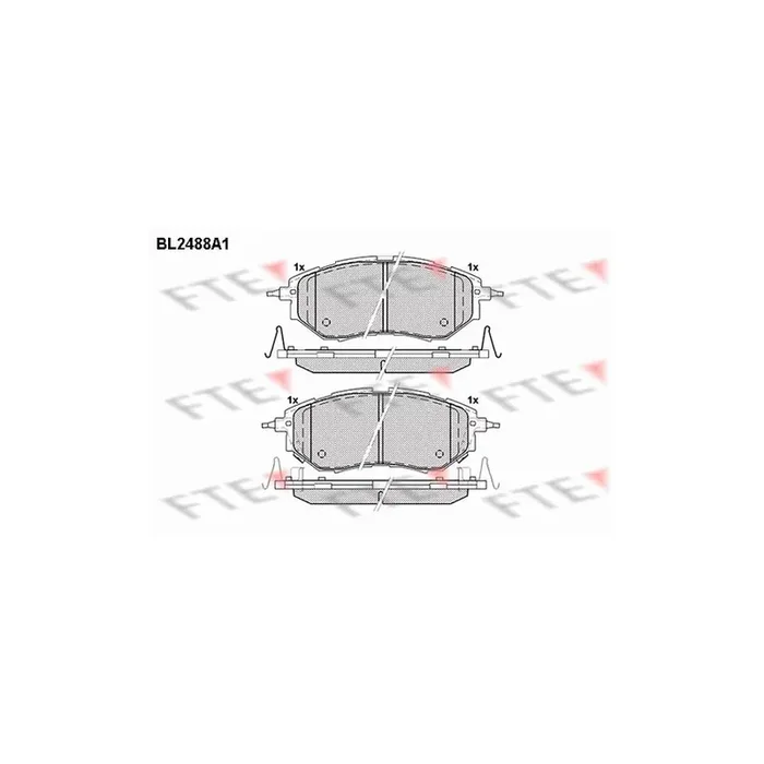 FTE 9010761 Brake Pad Set