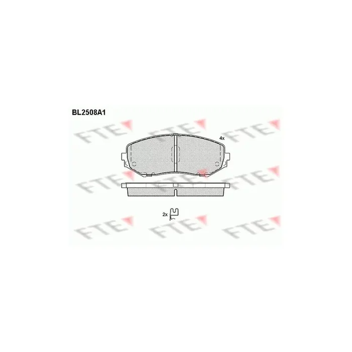 FTE 9010770 Brake Pad Set