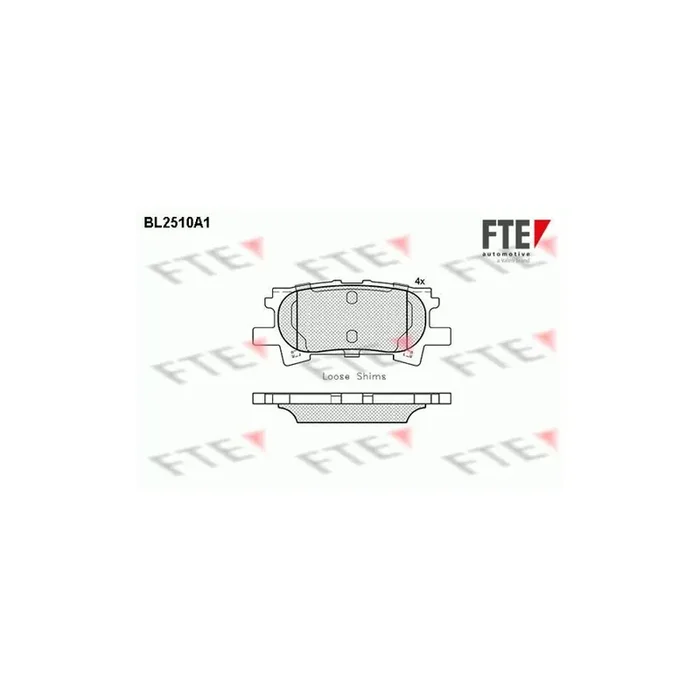 FTE 9010772 Brake Pad Set