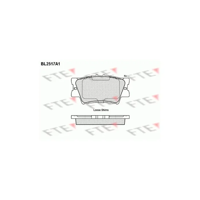FTE 9010775 Brake Pad Set