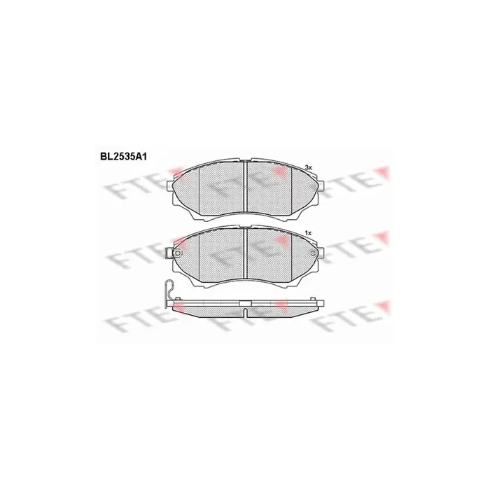 FTE 9010787 Brake Pad Set