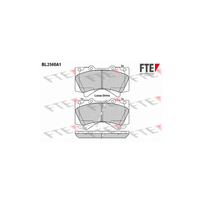 FTE 9010812 Brake Pad Set