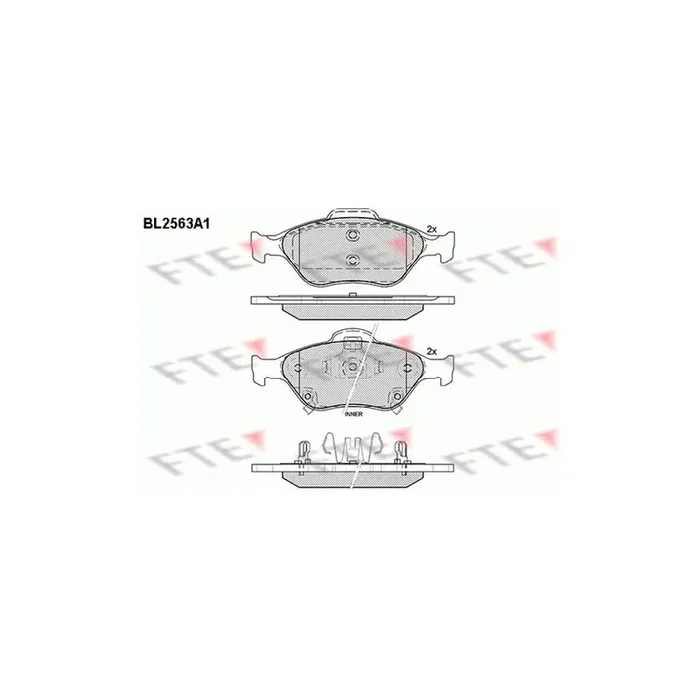 FTE 9010814 Brake Pad Set