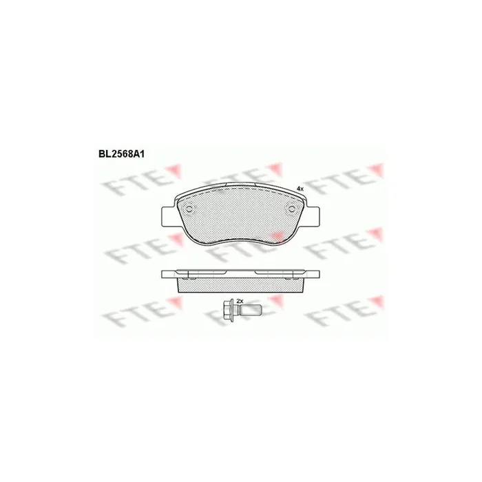 FTE 9010820 Brake Pad Set