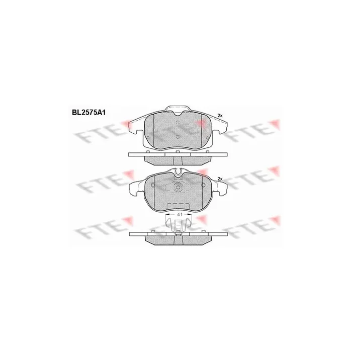FTE 9010826 Brake Pad Set