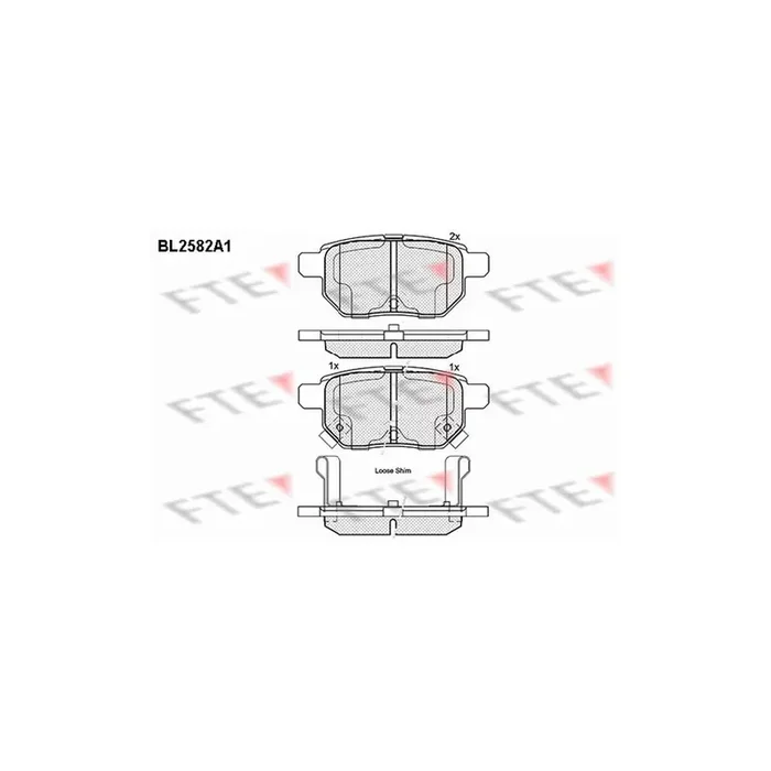 FTE 9010832 Brake Pad Set