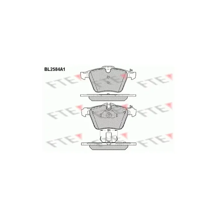 FTE 9010835 Brake Pad Set