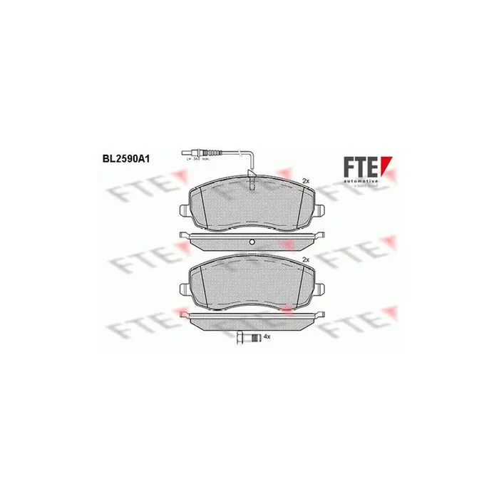 FTE 9010841 Brake Pad Set