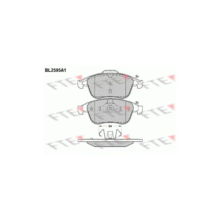 FTE 9010846 Brake Pad Set