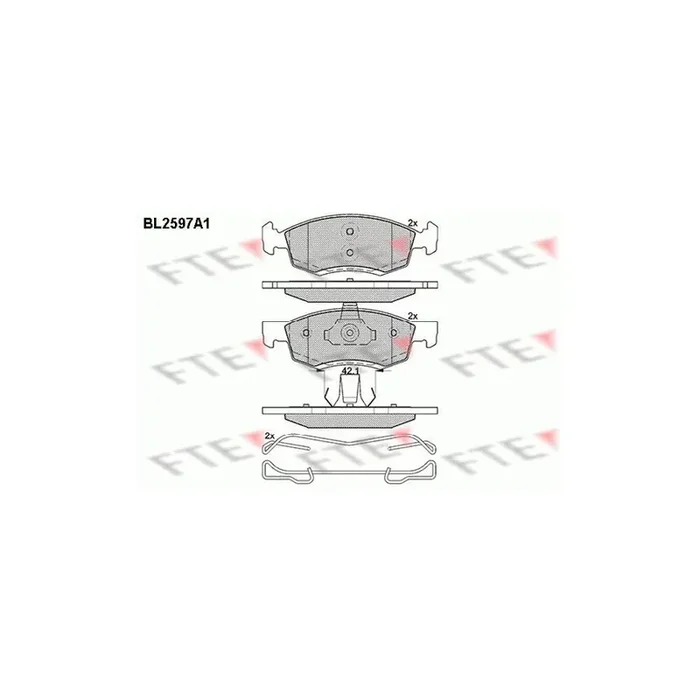 FTE 9010848 Brake Pad Set