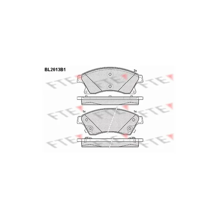 FTE 9010861 Brake Pad Set
