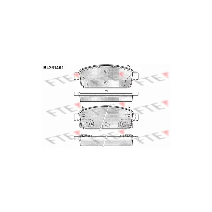 FTE 9010862 Brake Pad Set