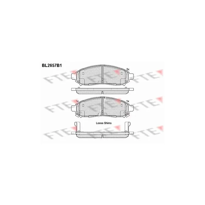 FTE 9010896 Brake Pad Set