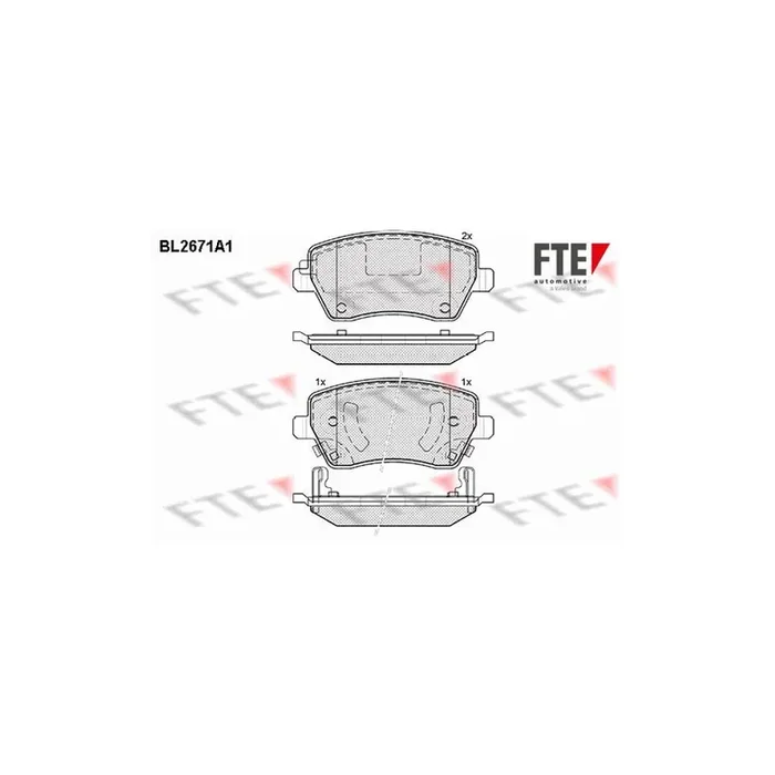 FTE 9010906 Brake Pad Set