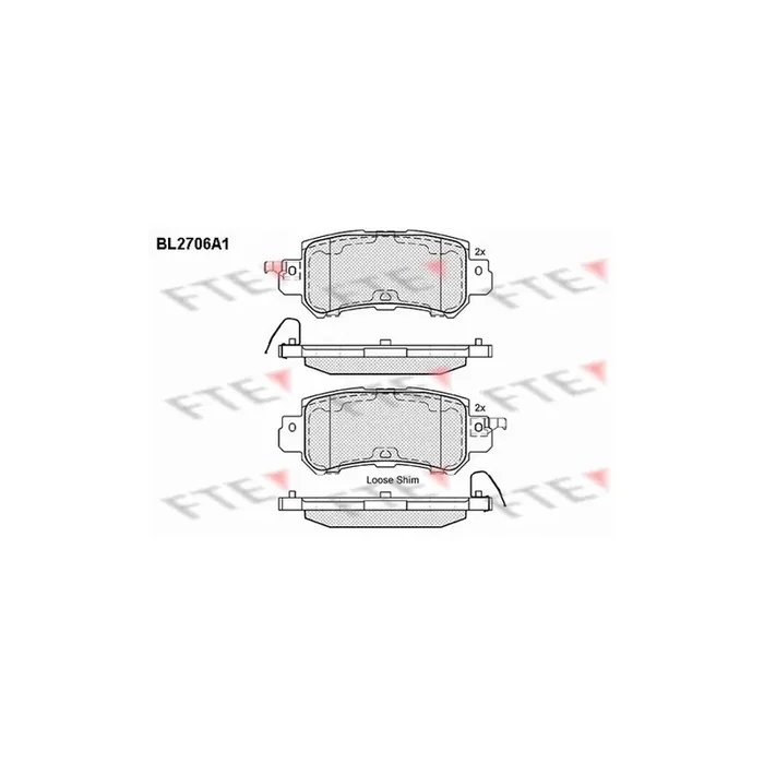 FTE 9010932 Brake Pad Set