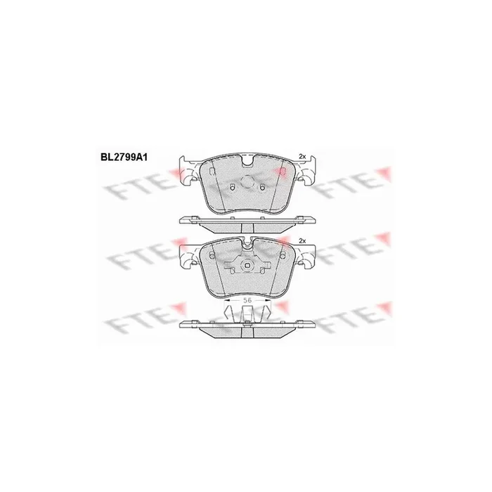 FTE 9010990 Brake Pad Set