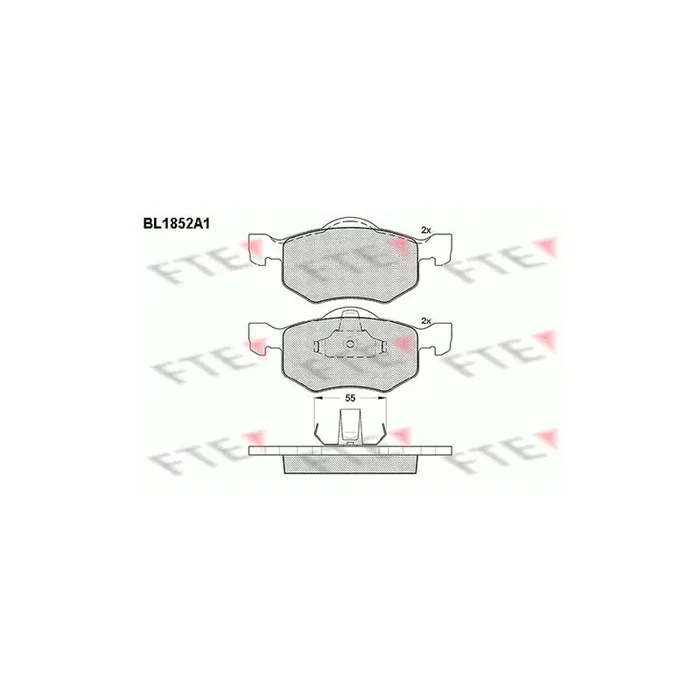 FTE 9011044 Brake Pad Set