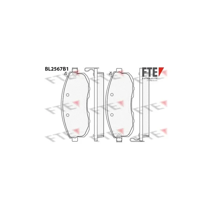 FTE 9011090 Brake Pad Set