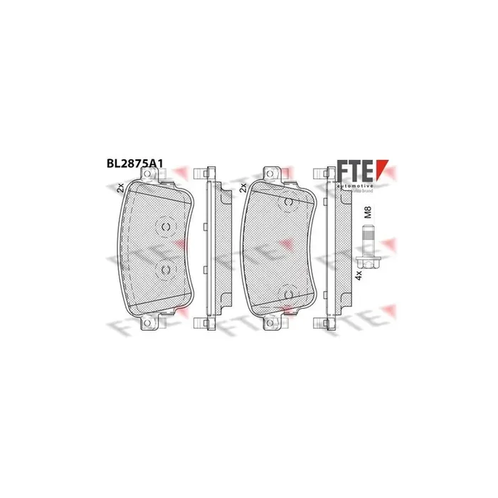 FTE 9011115 Brake Pad Set