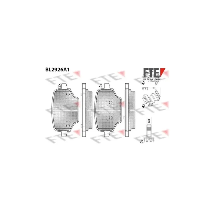 FTE 9011169 Brake Pad Set