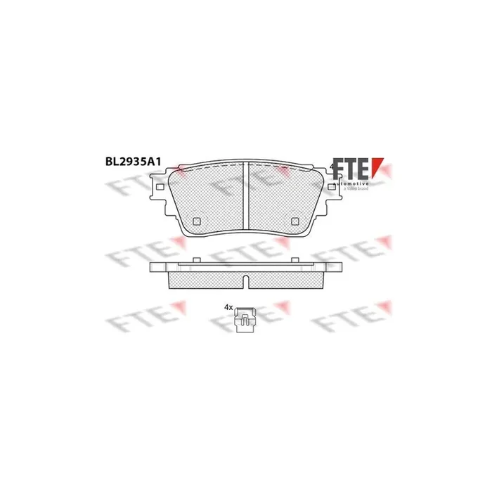 FTE 9011179 Brake Pad Set