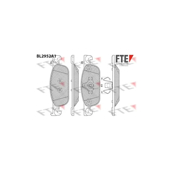 FTE 9011195 Brake Pad Set