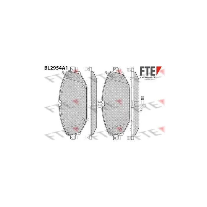 FTE 9011197 Brake Pad Set
