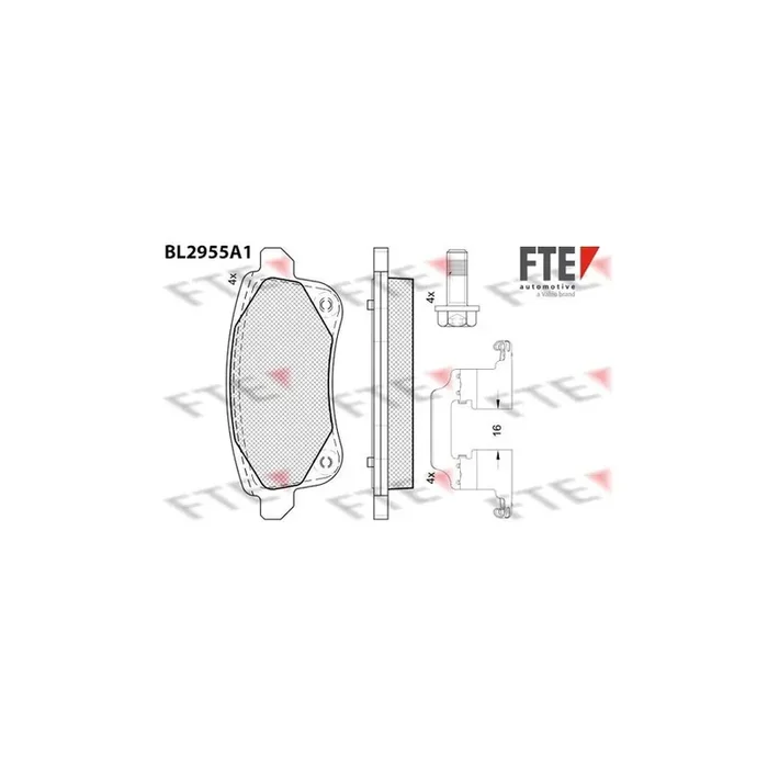 FTE 9011198 Brake Pad Set