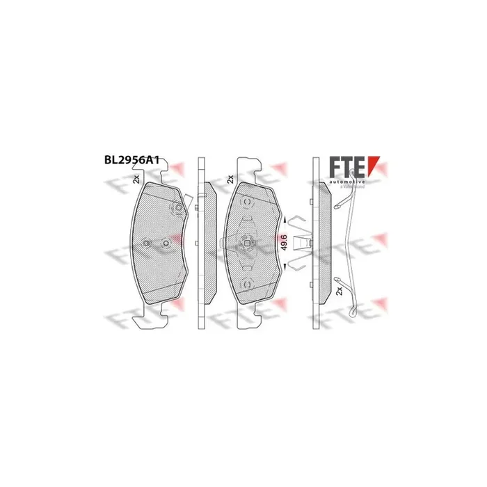 FTE 9011199 Brake Pad Set