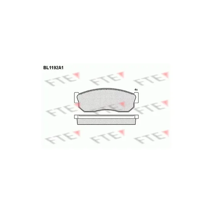 FTE Bl1192A1 Brake Pad Set