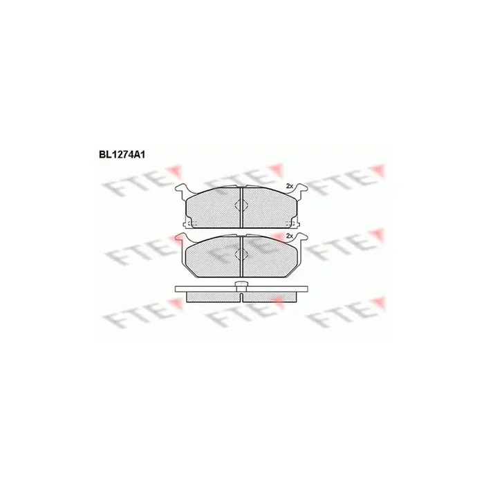 FTE Bl1274A1 Brake Pad Set